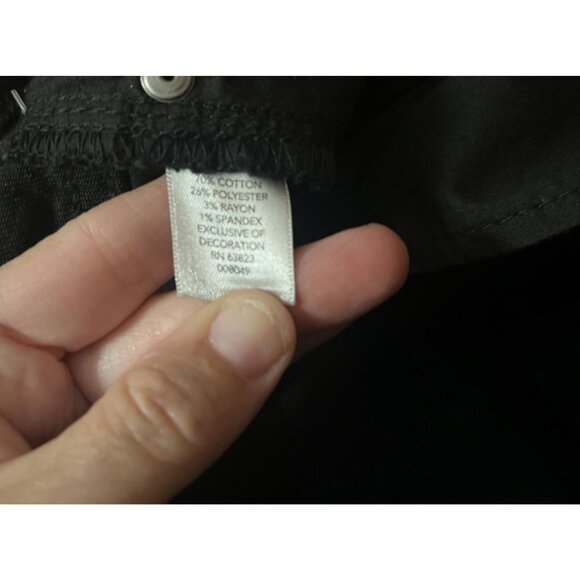 NWT CHRISTOPHER & BANKS Straight Relaxed Fit High Rise "Perfect Jean" Black 8P - Picture 10 of 10